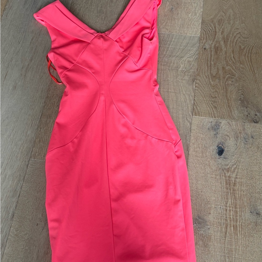 Ted Baker Pink Sheath Dress V-Neck Night Out